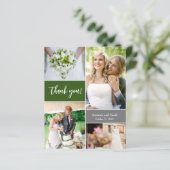 グリーンモダンシンプルフォトコラージカスタムウェディング (スタンド正面)