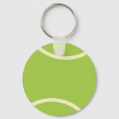 グリーンモダンテニスボールパーティー キーホルダー (裏面)