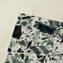 グリーンモダンテラッツォ ビーチタオル