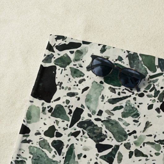 グリーンモダンテラッツォ ビーチタオル (インサイチュ)