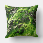 グリーンモダンデコール枕 クッション (裏面)