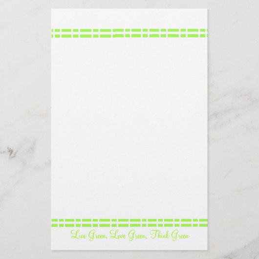 グリーンモダンデザイン 便箋 (正面)