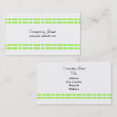 グリーンモダンデザイン 名刺 (正面/裏面)