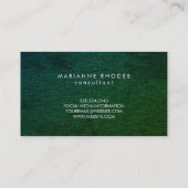 グリーンモダンデニムミニマル 名刺 (裏面)