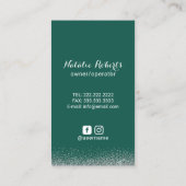 グリーンモダンハウス清掃メイドサービス 名刺 (裏面)