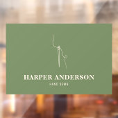 グリーンモダンハミニマルンド裁縫プロフェッショナル ウィンドウサイン (シート2)