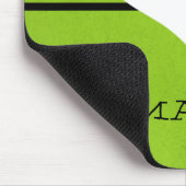 グリーンモダンハートマウスパッド マウスパッド (コーナー)