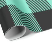 グリーンモダンバッファロープレイドイースターラッピング紙 ラッピングペーパー (ロールコーナー)