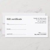 グリーンモダンパステルはっきりしたホリデーサロン (裏面)