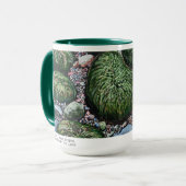 グリーンモダンビーチ/タイドアウトシースケープアート マグカップ (正面左)
