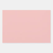 グリーンモダンピンク金ゴールドクリスマスツリーの枝 ラッピングペーパーシート (正面3)