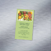 グリーンモダンファオーガニックームスーパー マグネット名刺 (インサイチュ)