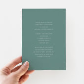 グリーンモダンフォトボーイ第1コミュニオン金ゴールド 箔招待状