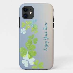 グリーンモダンフローラiPhoneケース iPhone 11 ケース
