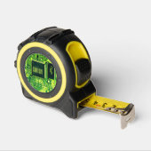 グリーンモダンプリント回路マイクロチップギークカスタム メジャー (傾斜)