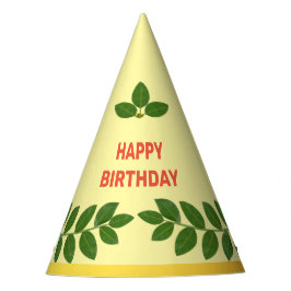 グリーンモダンベイ離れ誕生日 パーティーハット