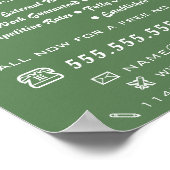 グリーンモダンペインター&デコレーター ポスター (角)