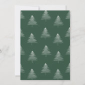 グリーンモダンホリデークリスマスパーティー 招待状 (裏面)