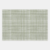 グリーンモダンホリデーラッピング紙シート ラッピングペーパーシート (正面2)