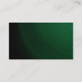 グリーンモダンホワイトストライプトレンディープロフェッショナル 名刺 (裏面)