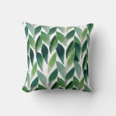 グリーンモダンボヘミアン自然 クッション (正面)
