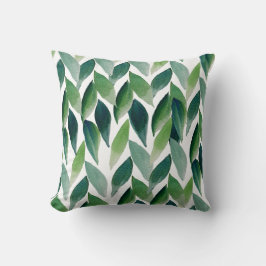 グリーンモダンボヘミアン自然 クッション