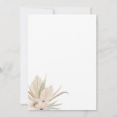 グリーンモダンボホ結婚式招待状 招待状 (裏面)