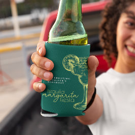 グリーンモダンマルガリタフィエスタバースデーパーティー 缶クーラー