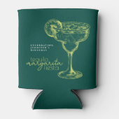 グリーンモダンマルガリタフィエスタバースデーパーティー 缶クーラー (正面)