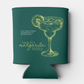 グリーンモダンマルガリタフィエスタバースデーパーティー 缶クーラー (裏面)