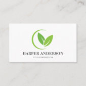 グリーンモダンミニマルエコプロフェッショナル 名刺 (正面)