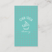 グリーンモダンミントカップケーキベーカリー 名刺 (正面)