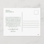 グリーンモダンレタリング5枚フォトハッピー シーズンポストカード (裏面)