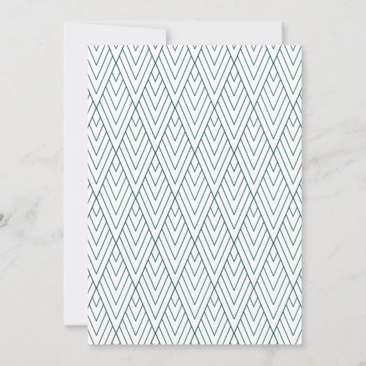 グリーンモダン卒業 案内状 (裏面)