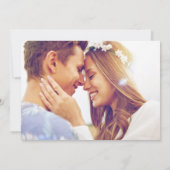 グリーンモダン庭園の結婚式写真 セーブザデート (裏面)