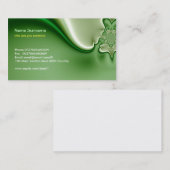 グリーンモダン抽象化名刺デザイン 名刺 (正面/裏面)