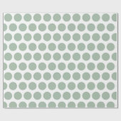 グリーンモダン水玉模様クリスマスラッピング紙 ラッピングペーパー (フラット)