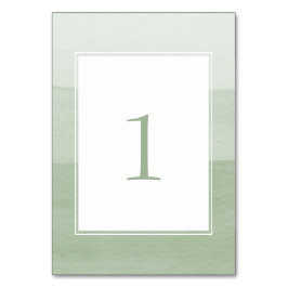 グリーンモダン結婚ズ テーブルナンバー