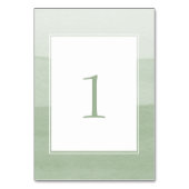 グリーンモダン結婚ズ テーブルナンバー (裏面)