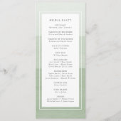 グリーンモダン結婚ズ プログラム (裏面)