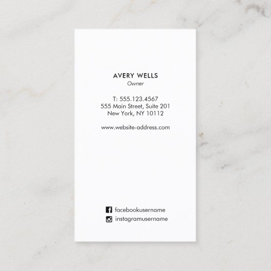 グリーンモダン色彩の鮮やか抽象芸術図形 名刺 (裏面)