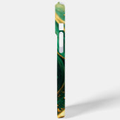 グリーンモダン金ゴールドエレガント大理石 Case-Mate iPhoneケース (裏面 / 左)