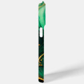 グリーンモダン金ゴールドエレガント大理石 Case-Mate iPhoneケース (裏面 / 右)