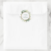 グリーンモダン金ゴールドガーデング結婚リーズ ラウンドシール (バッグ)