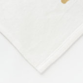 グリーンモダン金ゴールドベビーエレファントボーイ子供部屋 フリースブランケット (角)