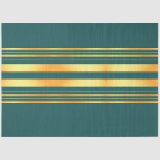 グリーンモダン金ゴールドラグジュアリーリネンテクスチャコレクション 薄葉紙 (正面)