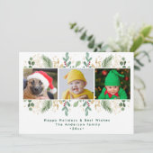 グリーンモダン金ゴールドレッドベリーウォーター色の緑 シーズンカード (スタンド正面)