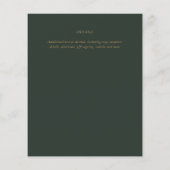 グリーンモダン金ゴールド予算PROM (裏面)