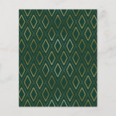 グリーンモダン金ゴールド写真卒業 (裏面)