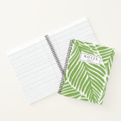 グリーンモダン離れカスタム ノートブック (内部)